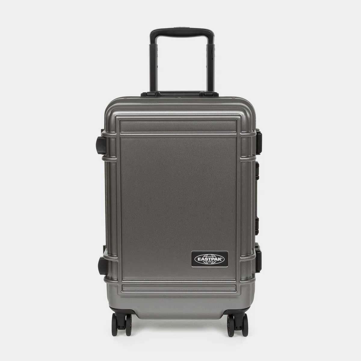Eastpak Resist'R Cabin-Size Suitcase Case – Small – Brushed Metal