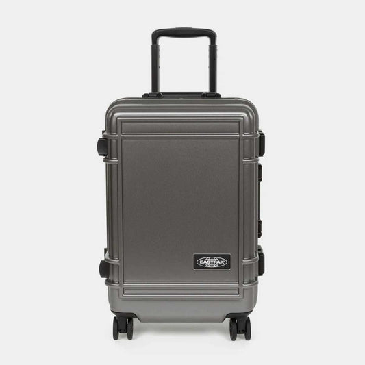 Eastpak Resist'R Cabin-Size Suitcase Case – Small – Brushed Metal