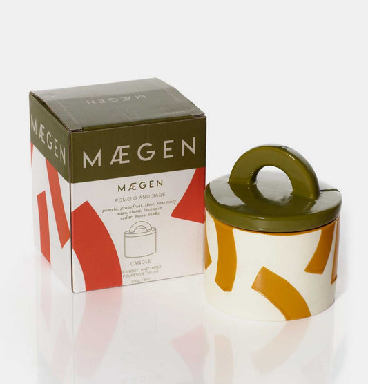 MÆGEN Pablo Pots Candle – Pomelo & Sage