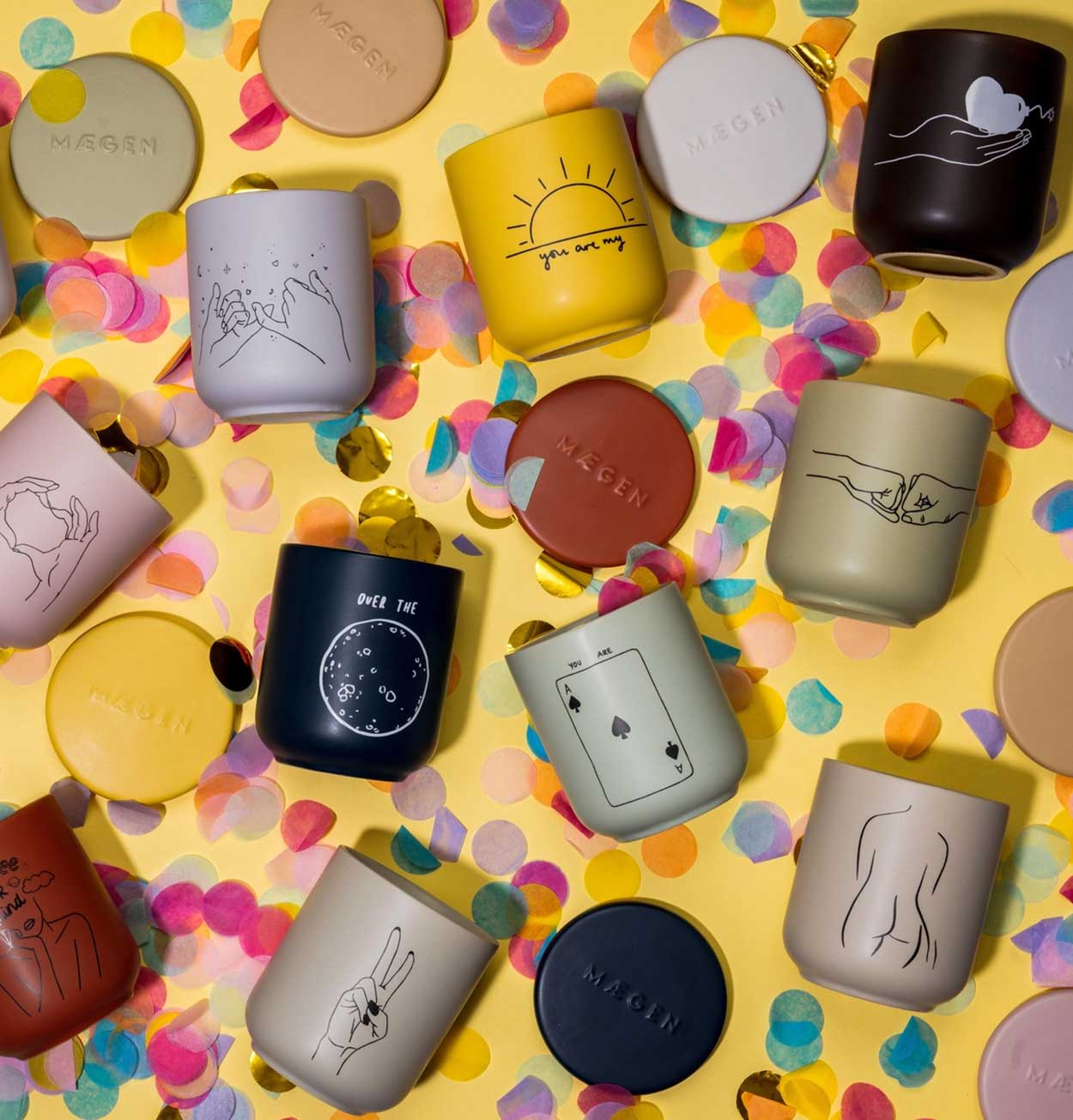 MÆGEN You Are My Sunshine Candle – Sweet Basil & Cucumber