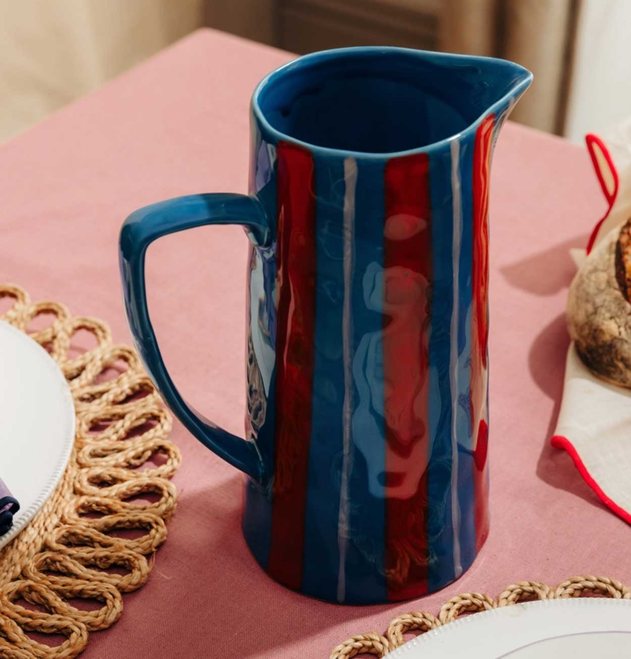 MÆGEN Light Blue & Red Jug