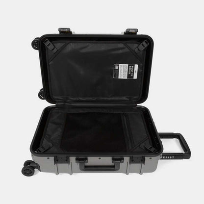 Eastpak Resist'R Cabin-Size Suitcase Case – Small – Brushed Metal
