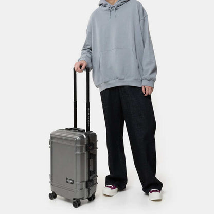 Eastpak Resist'R Cabin-Size Suitcase Case – Small – Brushed Metal