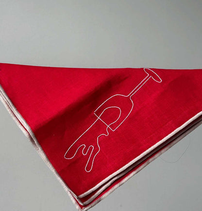 MÆGEN Linen Blend Napkins - Wine (Set of 2)
