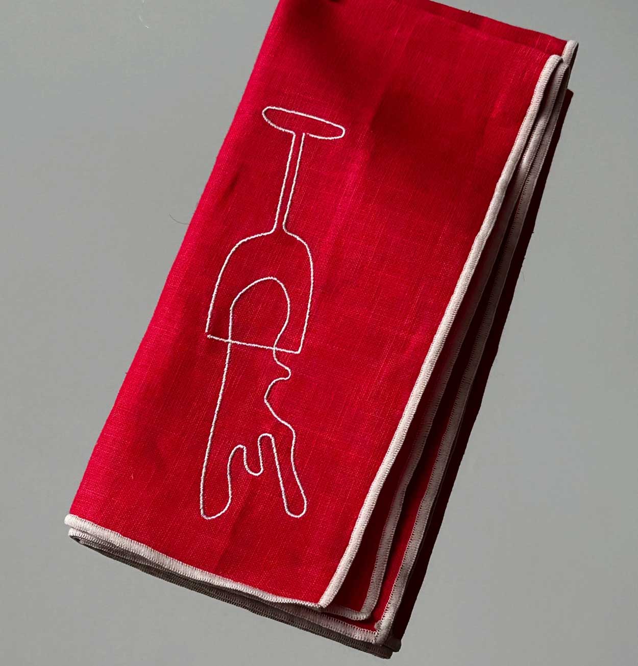 MÆGEN Linen Blend Napkins - Wine (Set of 2)