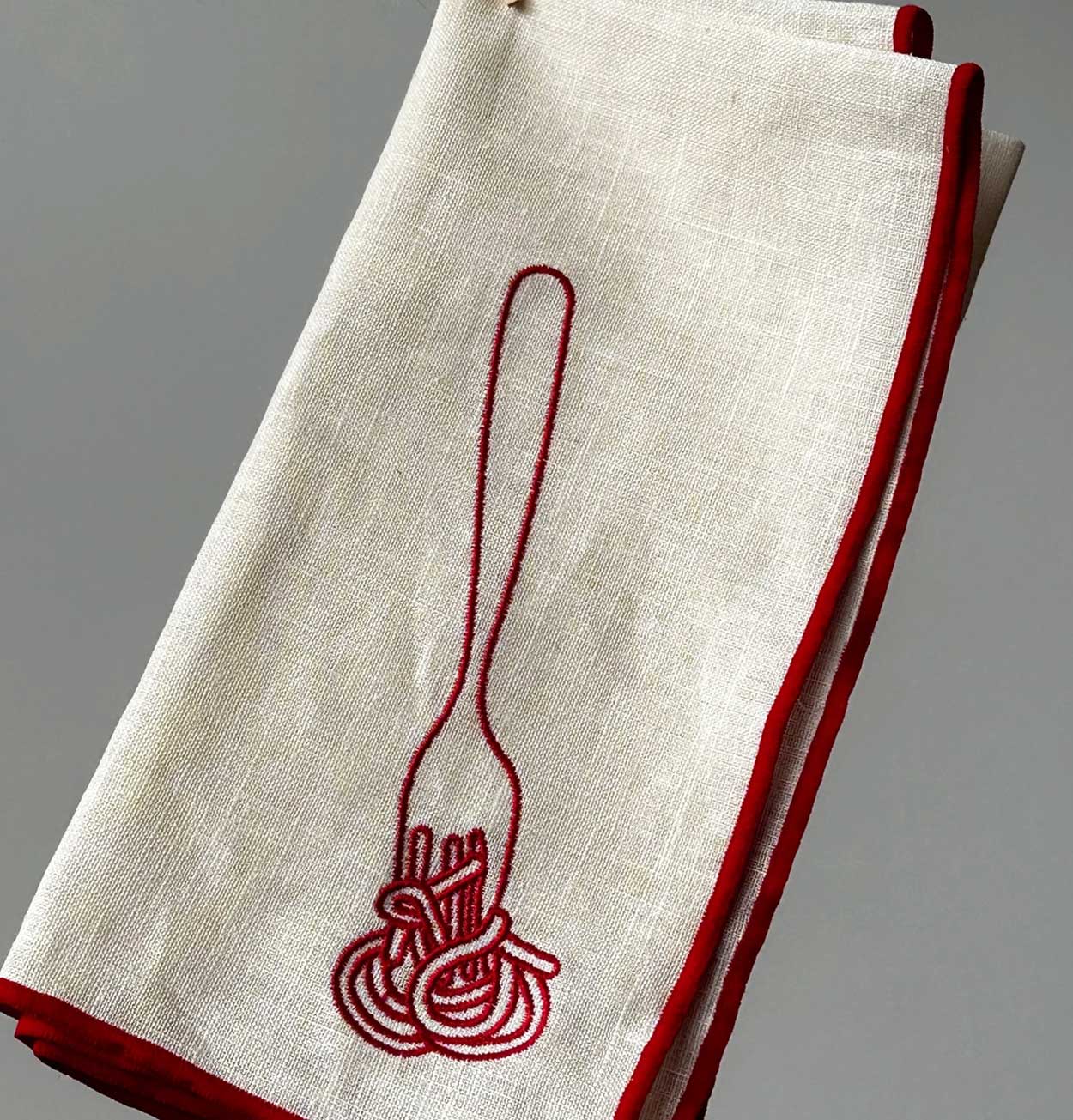 MÆGEN Linen Blend Napkins - Spaghetti (Set of 2)
